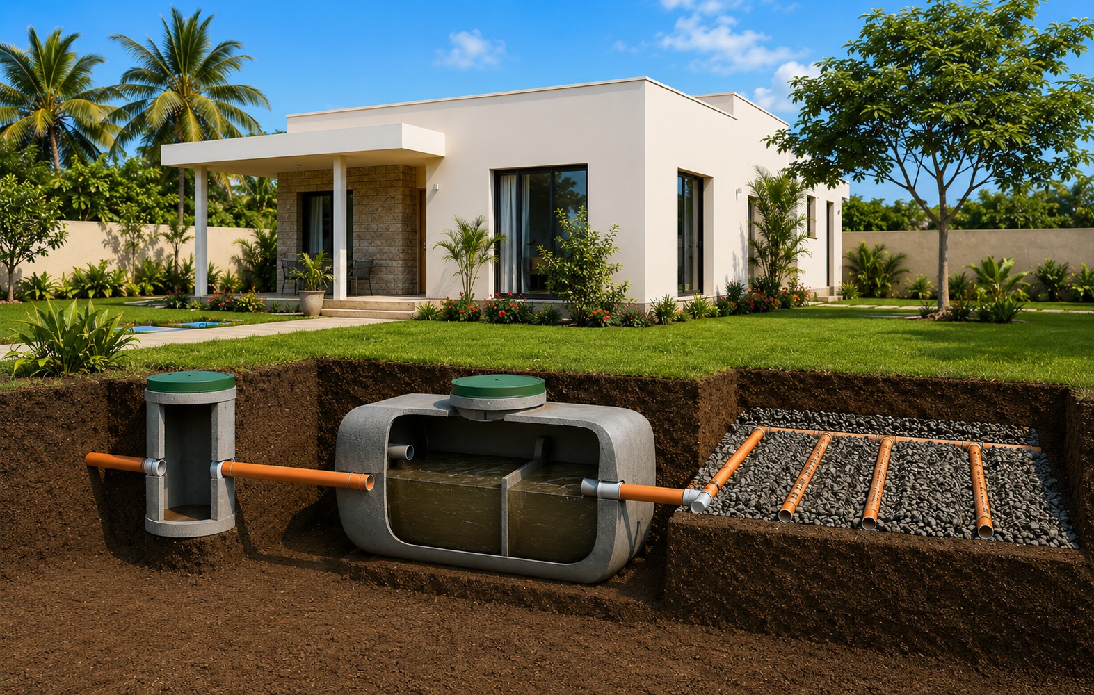 Installation d’assainissement autonome