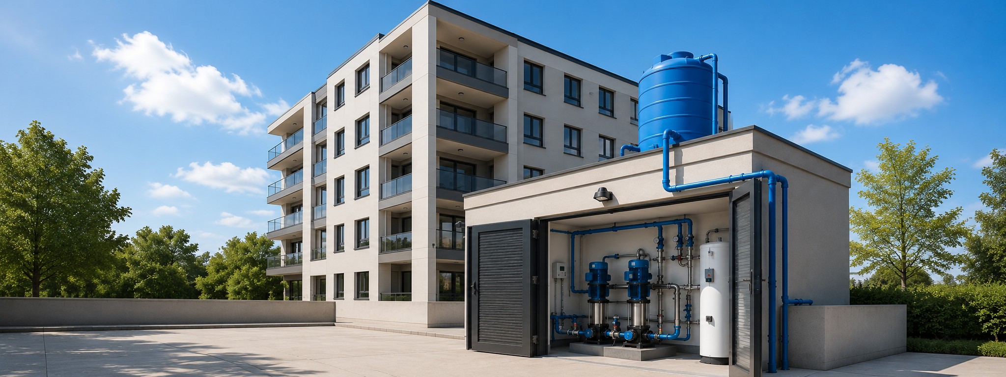 Bannière surpression d’eau potable HYDREAUPRO