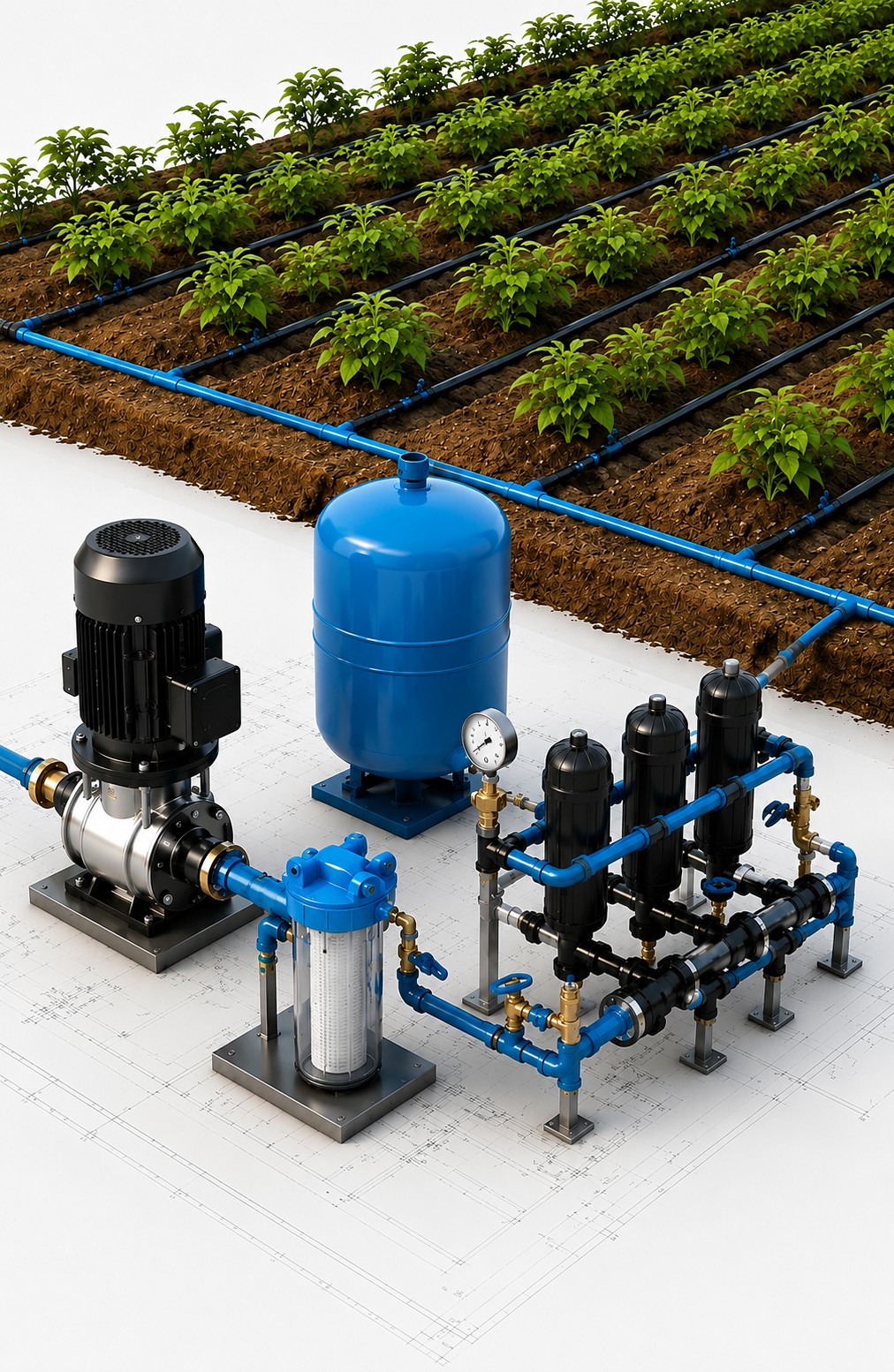 Système d’irrigation agricole